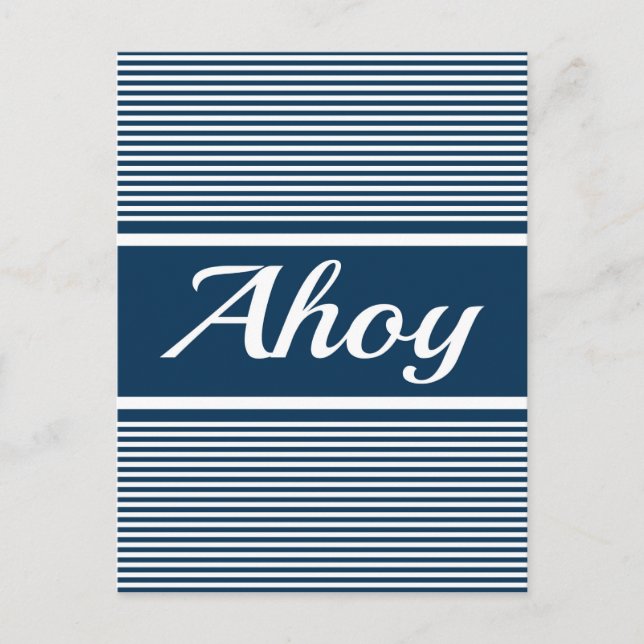 Carte Postale Ahoy (Devant)