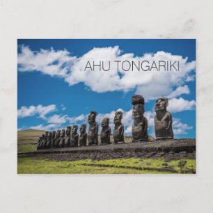 Carte Postale Ahu Tongariki, Rapa Nui, île de Pâques