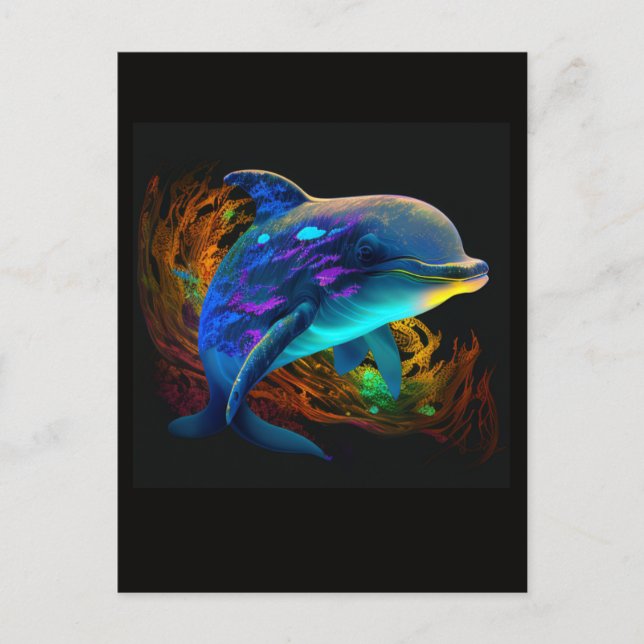 CARTE POSTALE AI DOLPHIN SWIM #3 POSTCARD (Devant)