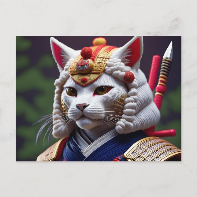 Carte Postale AI Yarn Cat (Devant)