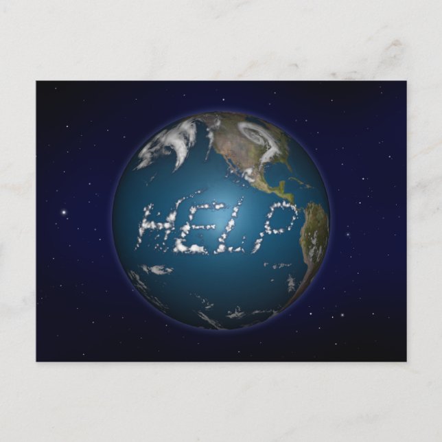Carte Postale Aide à la Terre (Devant)