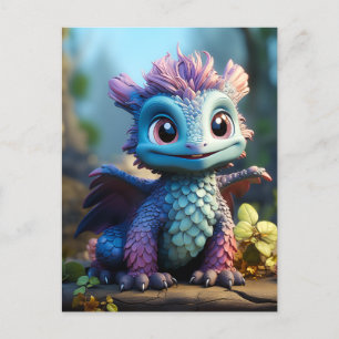 Carte Postale Aiden, un dragon lunaire