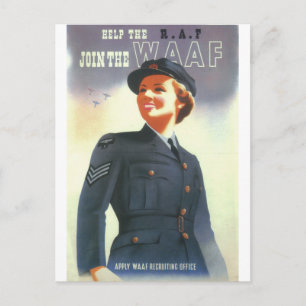 Carte Postale Aidez la R.A.F. Rejoignez l'affiche WAAF_Propagand