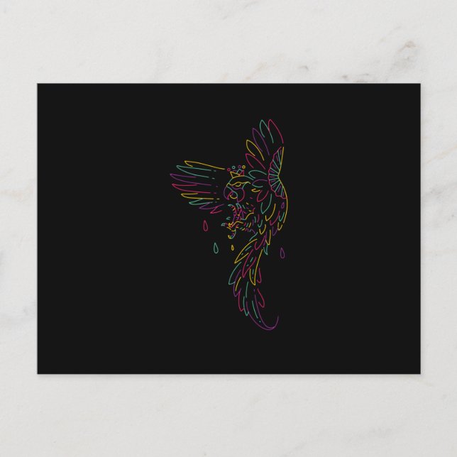 Carte Postale Aigle coloré (Devant)