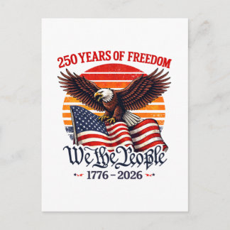 Carte Postale Aigle de liberté patriotique 250 ans