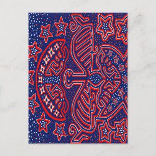 Carte Postale Aigle Démocrate Patriotique USA