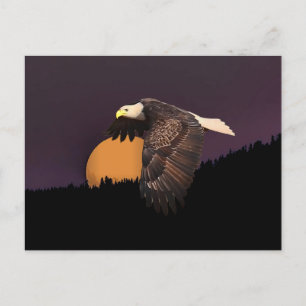 Carte Postale AigLE ET LUNE