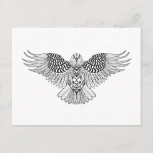 Carte Postale Aigle inspiré 2