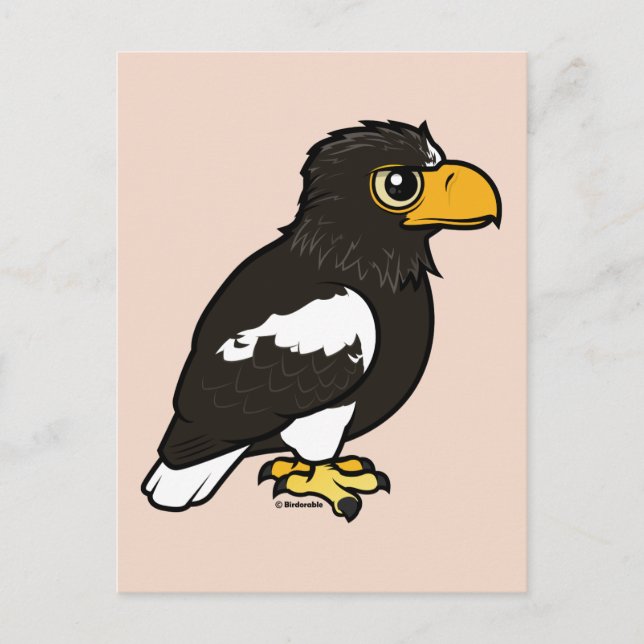 Carte Postale Aigle marin Birdorable Steller's (Devant)