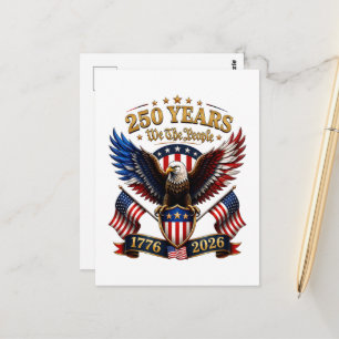 Carte Postale Aigle We The People 250 Ans