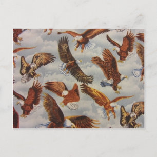 Carte Postale Aigles chauds en vol