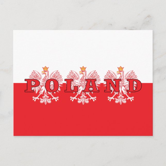 Carte Postale Aigles rouges de Pologne (Devant)