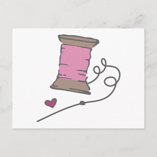 Carte Postale Aiguille Et Fil (Devant)