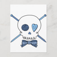 Aiguilles de crâne et de Tricot (bleu)