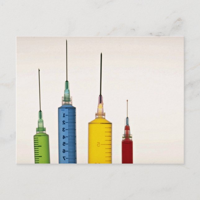 Carte Postale Aiguilles hypodermiques (Devant)