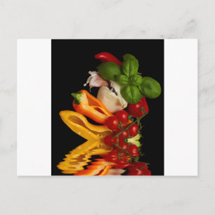 Carte Postale Ail de tomates de Basil de poivrons