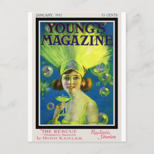 Carte Postale Aileron Champagne et couverture de magazine
