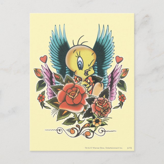 Carte Postale Ailes bleues TWEETY™ (Devant)