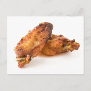 Carte Postale Ailes de poulet rôties