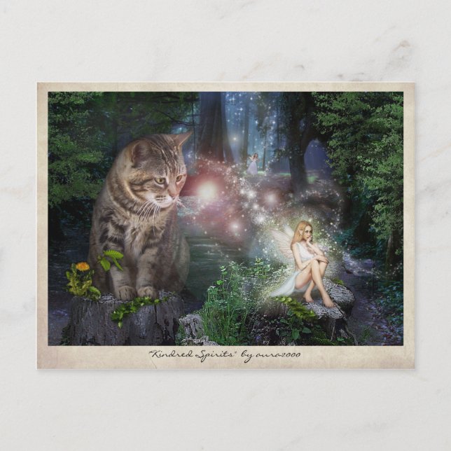 Carte Postale Aimants 🧚 ‍ ♀️ 😽 (Devant)