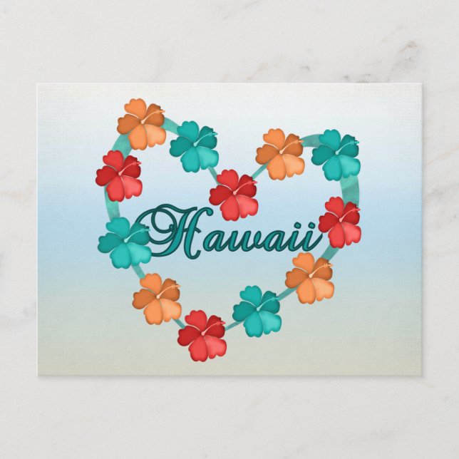 Carte Postale Aimer Hawaii (Devant)