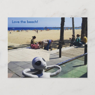 Carte Postale Aimer la plage