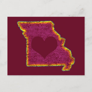 Carte Postale aimer misouri grunge