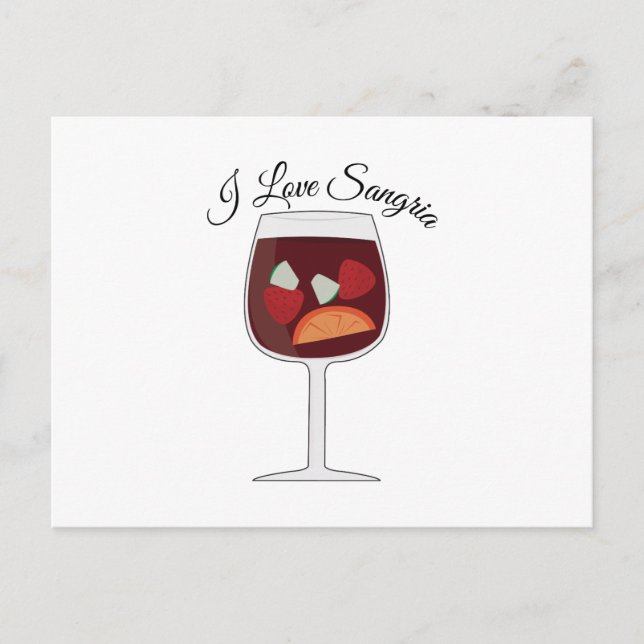 Carte Postale Aimer Sangria (Devant)