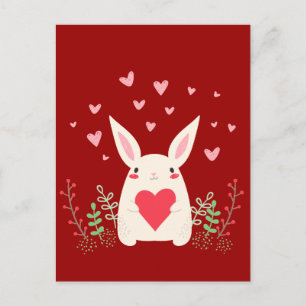 Carte Postale Aimer Snuggly Kawaii Bunny Custom