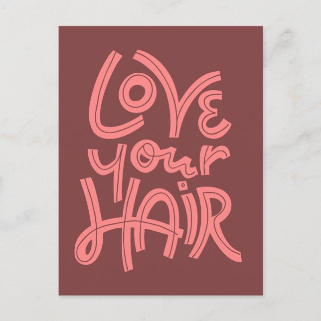 Carte Postale Aimez Vos Cheveux (Devant)