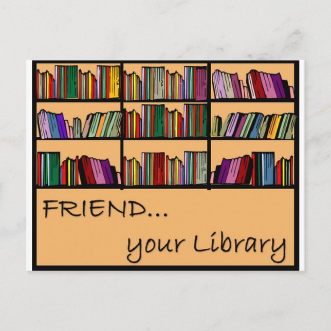 Carte Postale Aimez votre bibliothèque (Devant)
