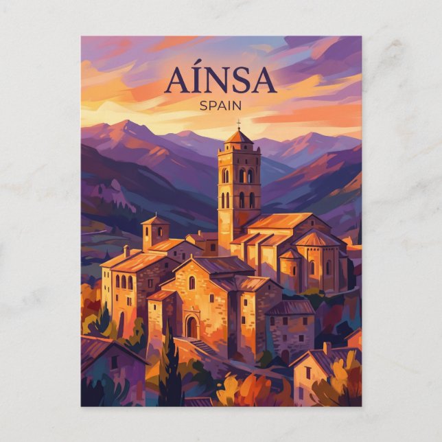 Carte Postale Aínsa Espagne (Devant)