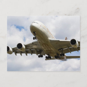 Carte Postale Airbus A380 Etihad