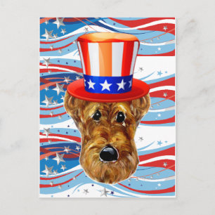 CARTE POSTALE AIRDALE TERRIER
