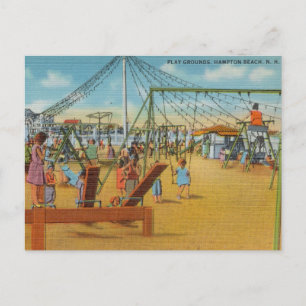 Carte Postale Aire de jeu, Hampton Beach, New Hampshire