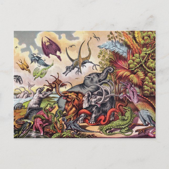 Carte Postale Aire de jeu préhistorique (Devant)