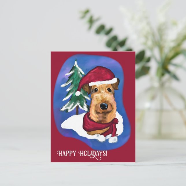Carte Postale Airedale Terrier (Debout devant)