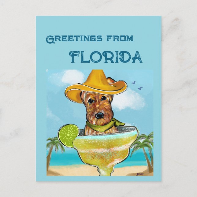 Carte Postale Airedale Terrier  (Devant)