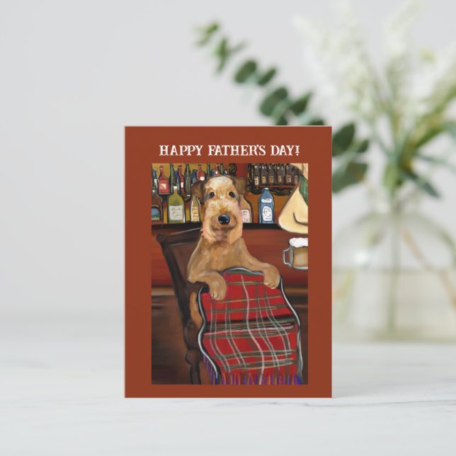 Carte Postale Airedale Terrier (Debout devant)