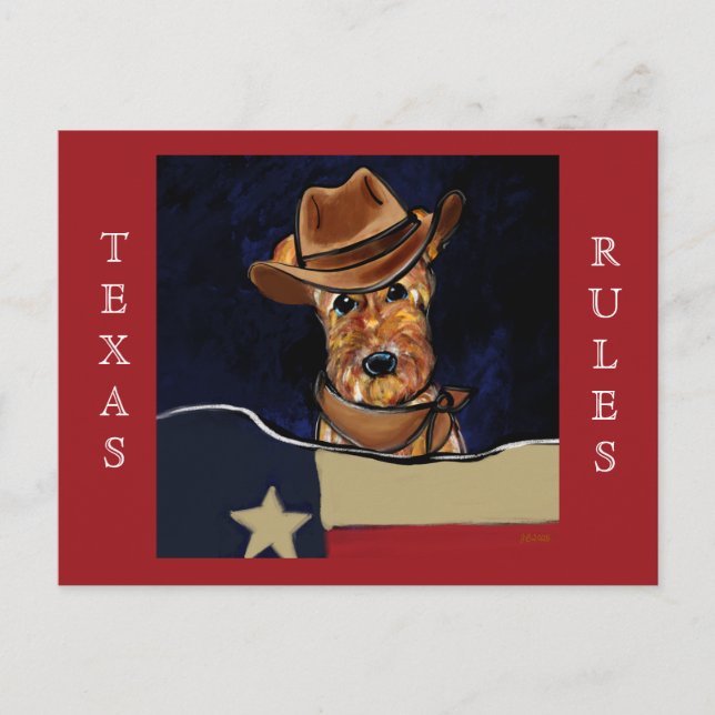 CARTE POSTALE AIREDALE TERRIER (Devant)