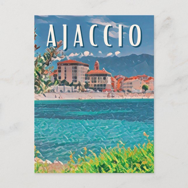 Carte Postale Ajaccio Photo Vintage  (Devant)