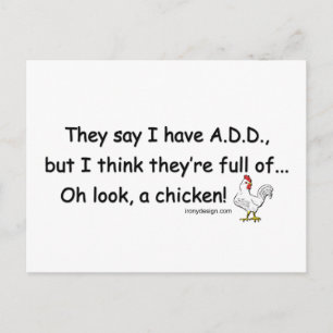 Carte Postale AJOUTER plein de poulets