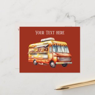 Carte Postale Ajouter un message aux fournisseurs de hotdog mign