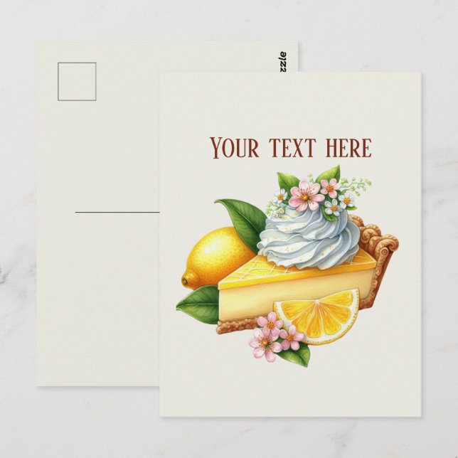 Carte Postale ajouter un message nom de l'entreprise boulangerie (Devant / Derrière)