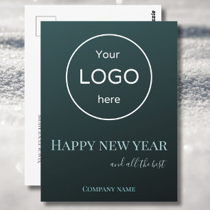 Carte Postale Ajoutez votre logo happy new year 2025 salueting c
