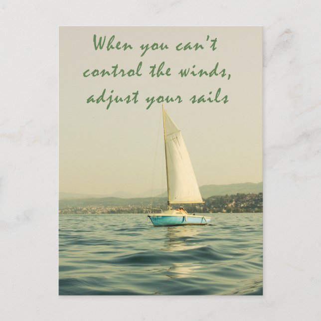 Carte Postale Ajustez vos voiles (Devant)