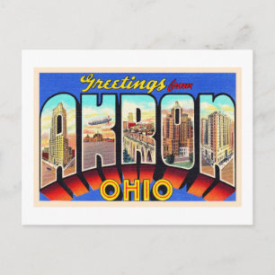 Carte postale Akron Ohio OH Vintage