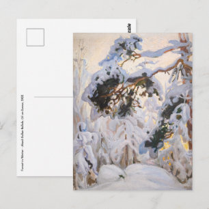 Carte Postale Akseli Gallen-Kallela - Forêt en hiver