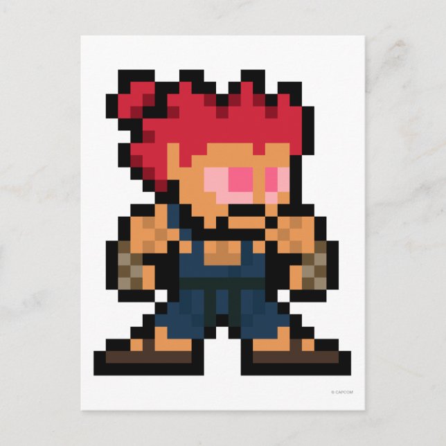 Carte Postale Akuma 8 bits (Devant)