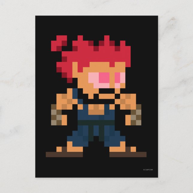 Carte Postale Akuma 8 bits (Devant)